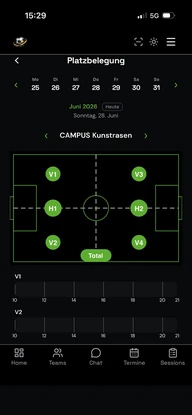 11COACH Platzbelegung